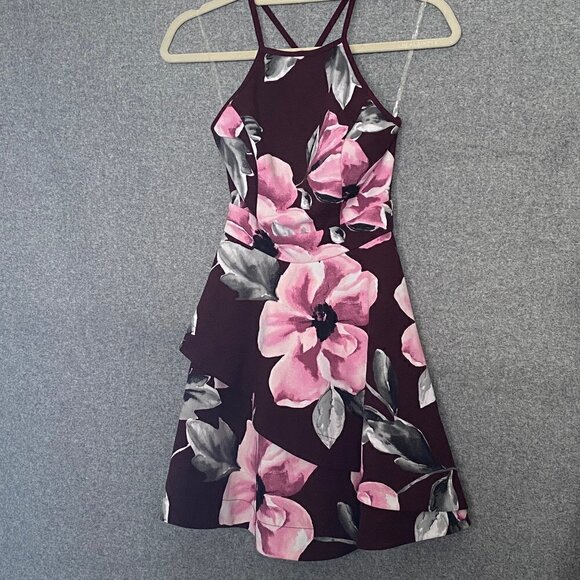 Speechless Fit & Flare Beautiful Floral Dress - Picture 1 of 16